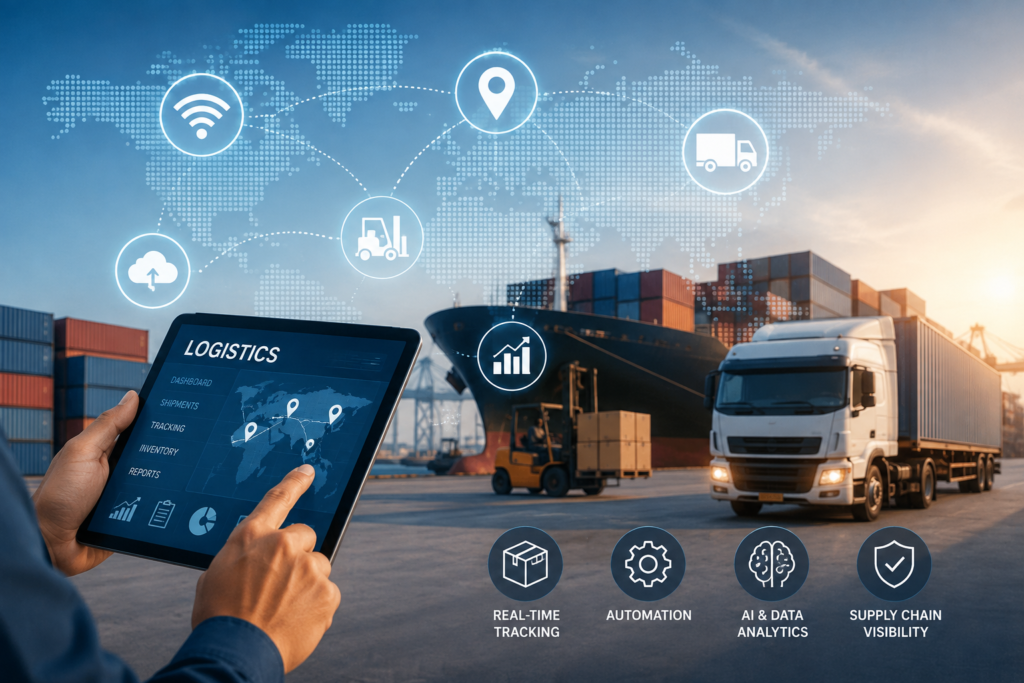 Technology in logistics improving shipment tracking and supply chain operations